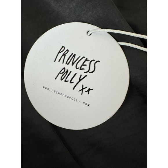 NWT Princess Polly Star Power Mini‎ Dress Black Long Sleeve Square Neck Size 2 - Picture 4 of 10
